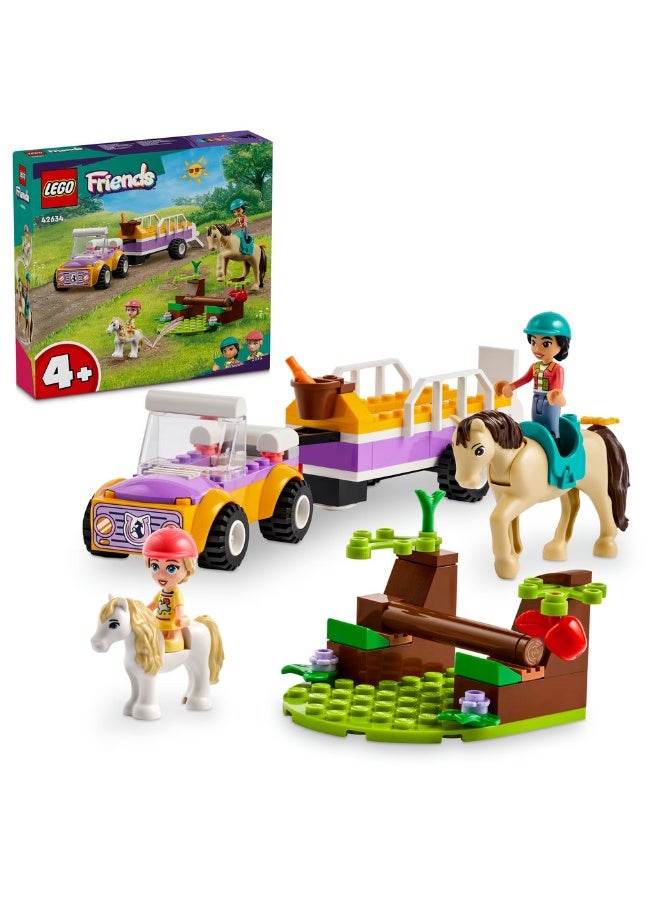LEGO Friends Horse and Pony Trailer Animal Toys Set 42634 (Age 4+, 105 Pieces) - Image 1