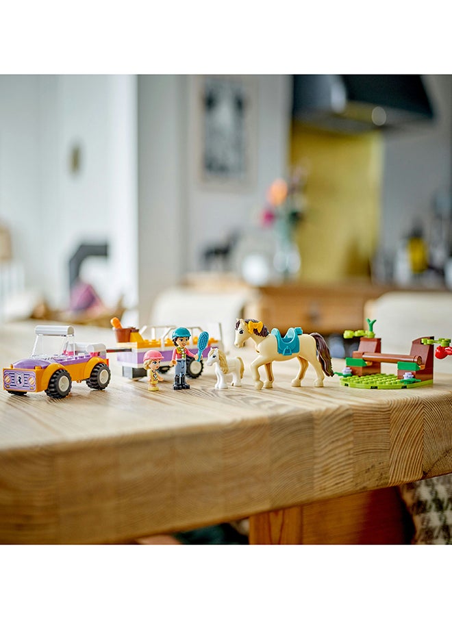 LEGO Friends Horse and Pony Trailer Set, Animal Building Toys for 4 Plus Year Old Girls, Boys & Kids, with Car, Liann and Zoya Character Figures and 2 Horses, Gift Idea for Pretend Play 42634  - Image 4