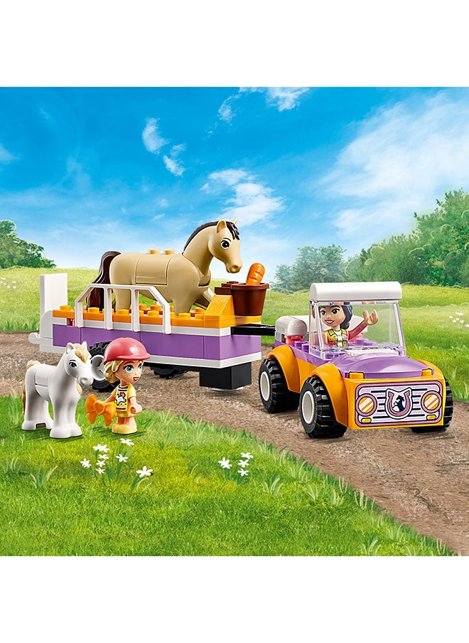LEGO Friends Horse and Pony Trailer Set, Animal Building Toys for 4 Plus Year Old Girls, Boys & Kids, with Car, Liann and Zoya Character Figures and 2 Horses, Gift Idea for Pretend Play 42634  - Image 5