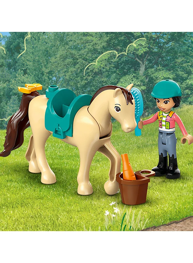 ليغو Friends Horse and Pony Trailer Set, Animal Building Toys for 4 Plus Year Old Girls, Boys & Kids, with Car, Liann and Zoya Character Figures and 2 Horses, Gift Idea for Pretend Play 42634