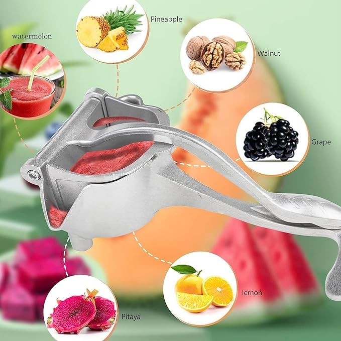 PARABRAHMA Aluminium Manual Fruit Juicer Orange Juicer Heavy Duty Hand Press Metal Lime Juicer Hand Juicer juicer Instant Orange Juicer Aluminium Handle Juicer Garlic Paste Per Clove - Image 5