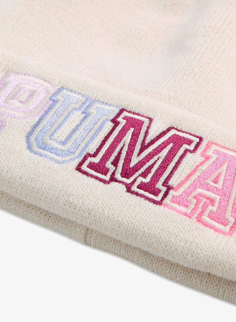 Puma Alpine Snow Kids Pom Pom Mid Crown Beanie for Women | Best Price UAE