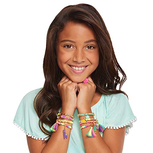 Make It Real Neo-Brite Chains&Charms Kit|Create 10 Unique Cord&Tassel Charm Bracelets,195 Pieces,Includes Play Tray|DIY Playful Charm&Jewelry Kit|Arts&Crafts,Girls Ages 8+|Made in India,Multicolor - Image 5