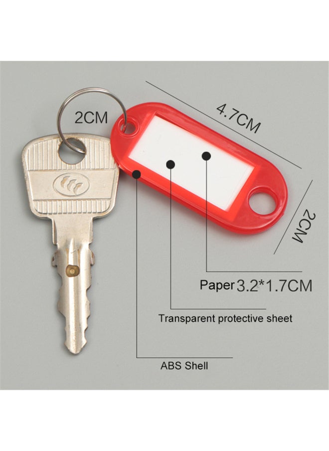 Generic 10pcs Multicolor Plastic Keychain Luggage ID Name Tags Hotel Number Classification Card for Women Men Car Bag Backpack Pendant-Color:I  - Image 5