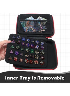 Dice Case With Removable Slotted Tray For Dice Storage Game Dice Carrying Holder Compatible With Dnd Role Playing And Other Table Games, Holds Up To 70 Dices/ 10 Sets(Red) - pzsku/Z63EC91B1DDF5FBFEE537Z/45/_/1734347255/9323c4c1-9dee-4312-a57a-75185f9bf3e3