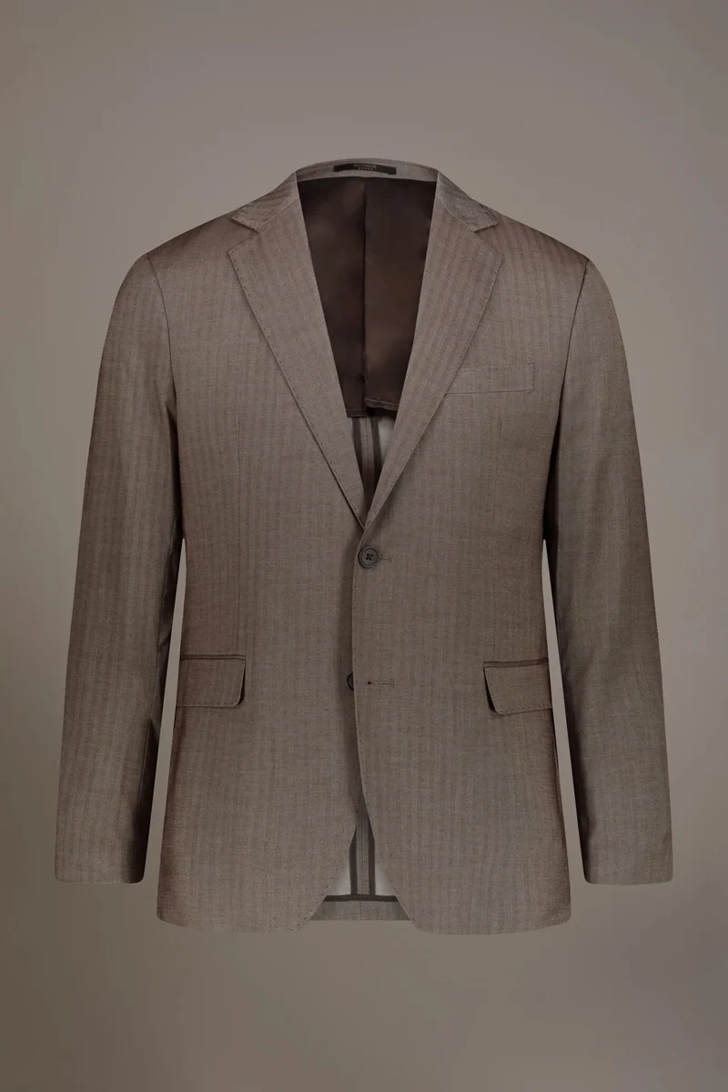 Regular fit single-breasted suit - Beige