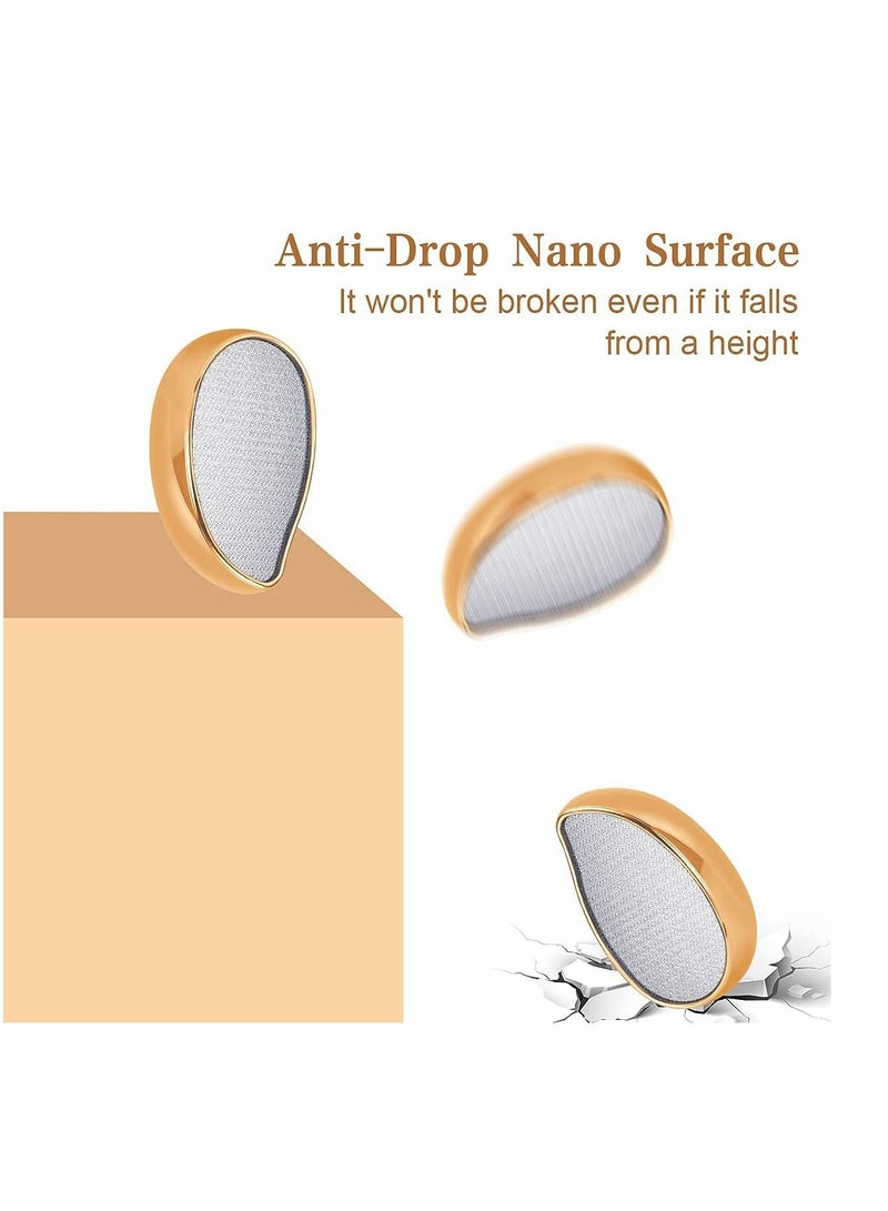 Glass Foot File Callus Remover, Innovative Nano Crystal Feet Scrubber for Travel Use, Portable Pedicure Foot Scraper for Cracked Heel (Normal)