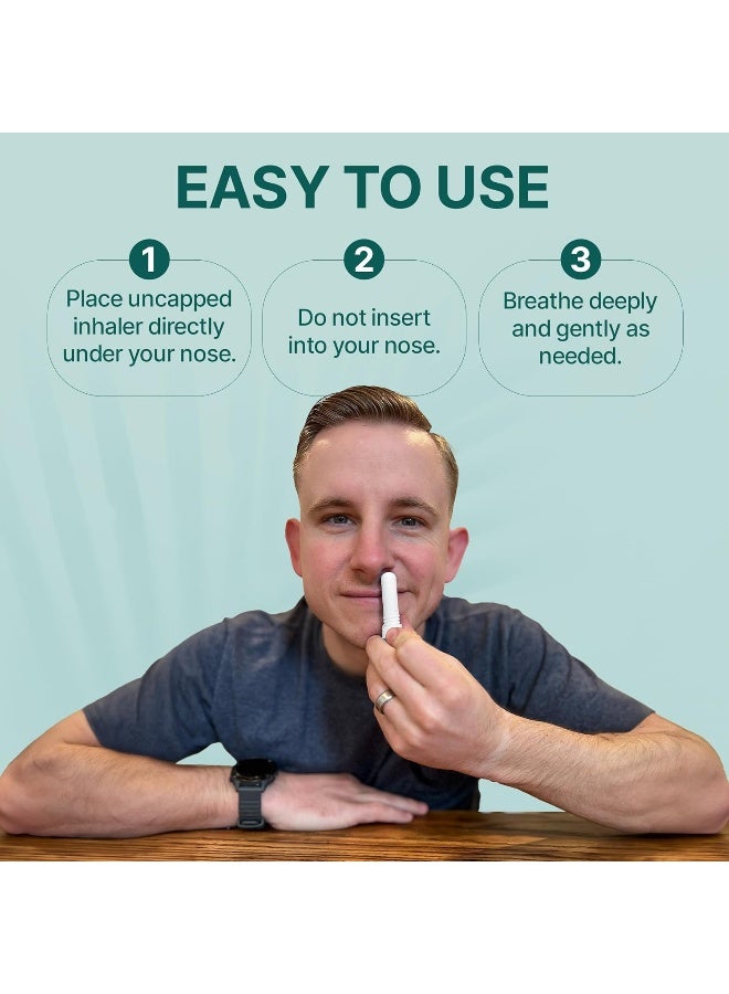 Basic Vigor Pocket Neti Breathe Easy Himalayan Salt Aromatherapy Inhaler 2 Pack With Essential Oils - Image 4