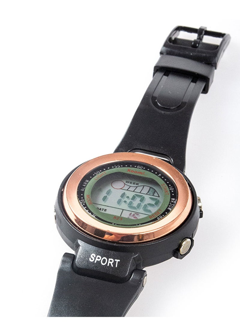 Xoom Digital Wristwatch Silicone Cordon Digital Wrist Watch Illuminated Display Unisex Wrist Watch Water Resistant - Image 3