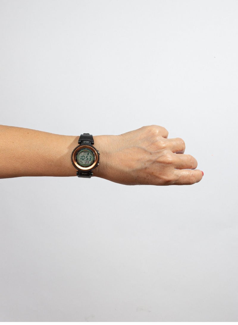 Xoom Digital Wristwatch Silicone Cordon Digital Wrist Watch Illuminated Display Unisex Wrist Watch Water Resistant - Image 4