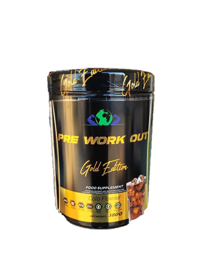 Gold Dietary supplement Pre Workout Cola Flavor 380g