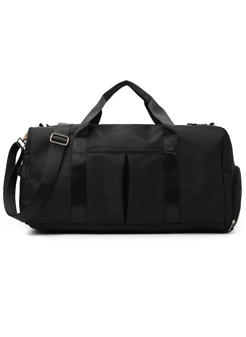 MahMir Gym Bag with Shoes Compartment Sports Bag with Waterproof Pocket for Wet Towels, Travel Duffel Bag for Men and Women by MahMir Black  - Image 2
