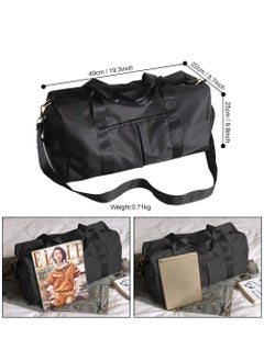 MahMir Gym Bag with Shoes Compartment Sports Bag with Waterproof Pocket for Wet Towels, Travel Duffel Bag for Men and Women by MahMir Black  - Image 4