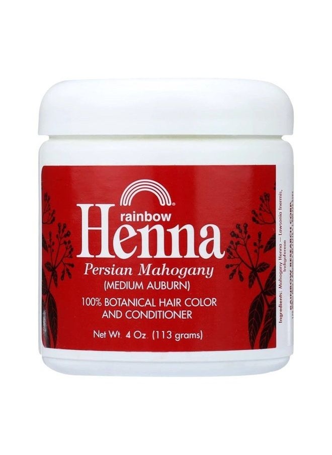 Rainbow Research Henna (Persian) - Medium Auburn, Mahogany,4 Ounce (Pack of 2) 