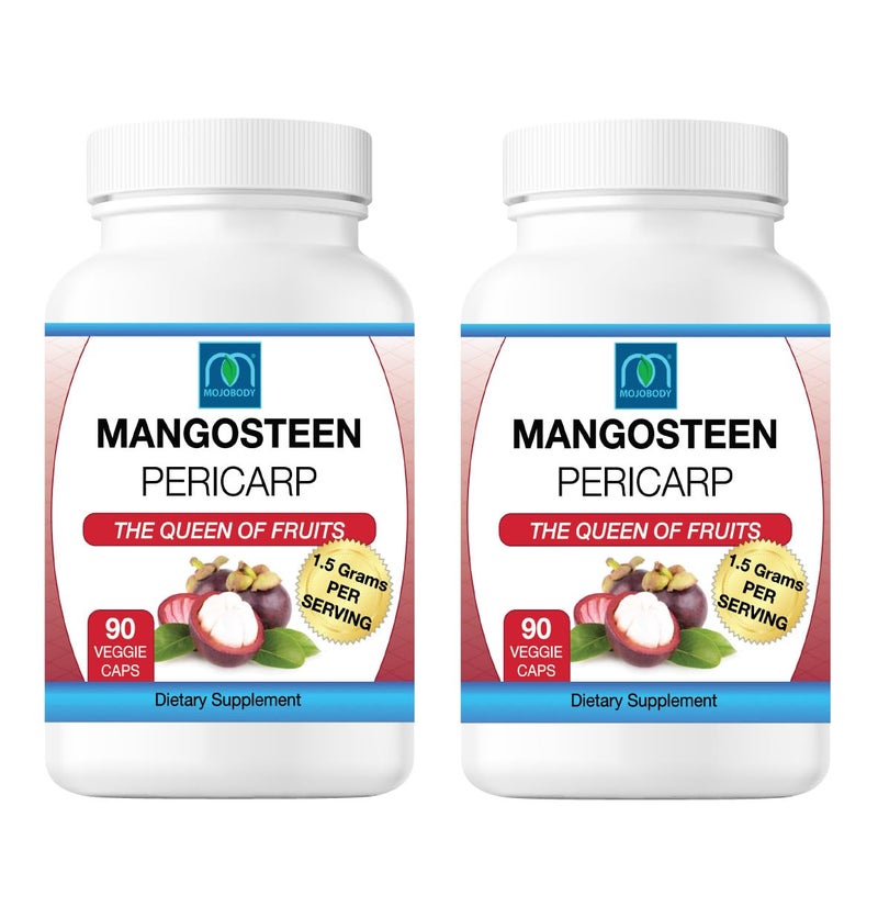 MOJObody Freeze Dried Mangosteen Pericarp Capsules 2PK 15 Grams per Serving 90 Veggie Capsules per Bottle Xanthone Rich - Image 3