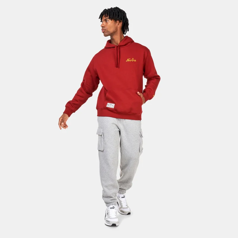 NEW ERA Red Men's Heritage Oversized Hoodie for Men | Best Price UAE