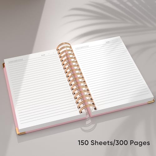 MSTONAL Lined Spiral Journal Notebook for Women Men, Medium A5 300 Pages, College Ruled Hardcover Notebooks for Work and Note Taking, Journals for Writing - Pink - Image 5