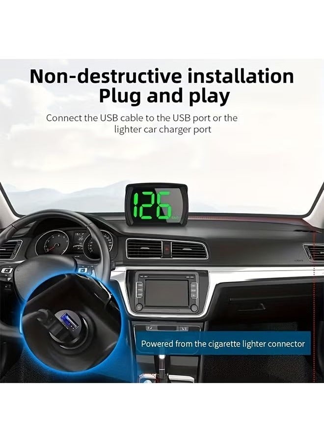 Sthxyfaith Digital Large Screen High-definition Heads-Up Display Speedometer for Car Trucks,USB Cable Plug & Play - Image 3