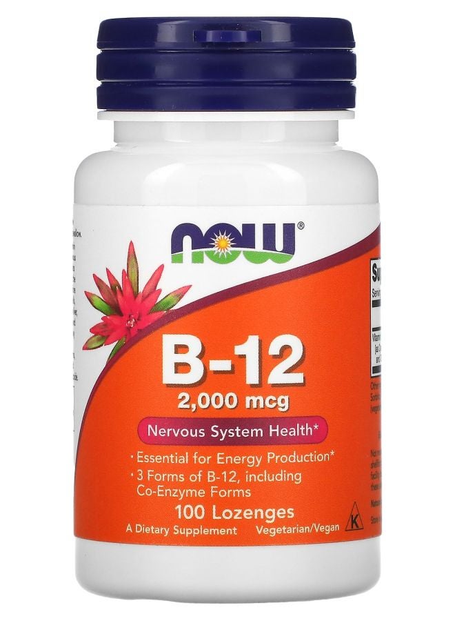now B-12 2000 mcg 100 Lozenges