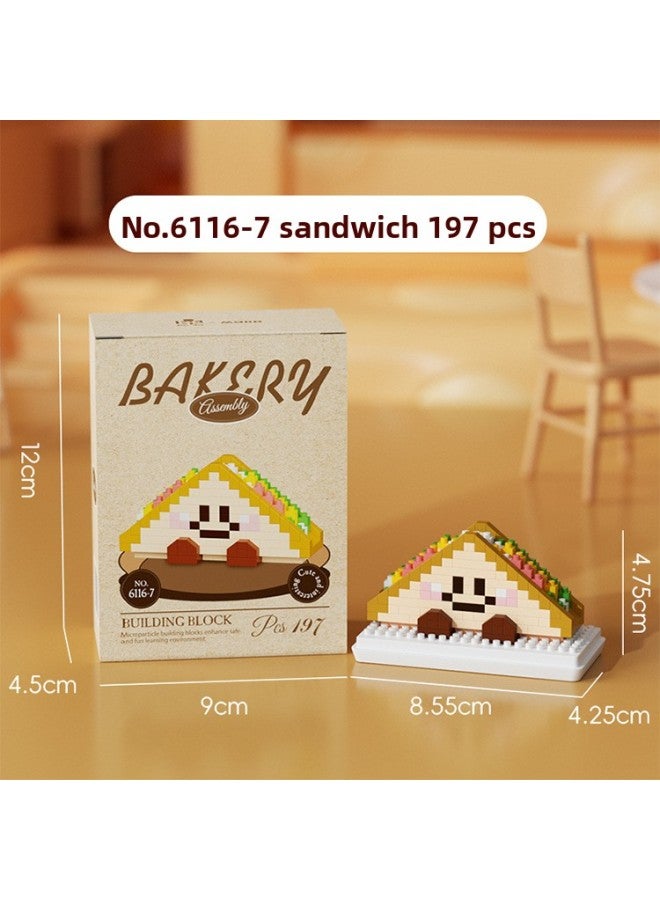 What Are The Micro-particle Assembled Building Blocks 6116-1-6116-9 Bread Head Series Creative Leisure Toys Generation 