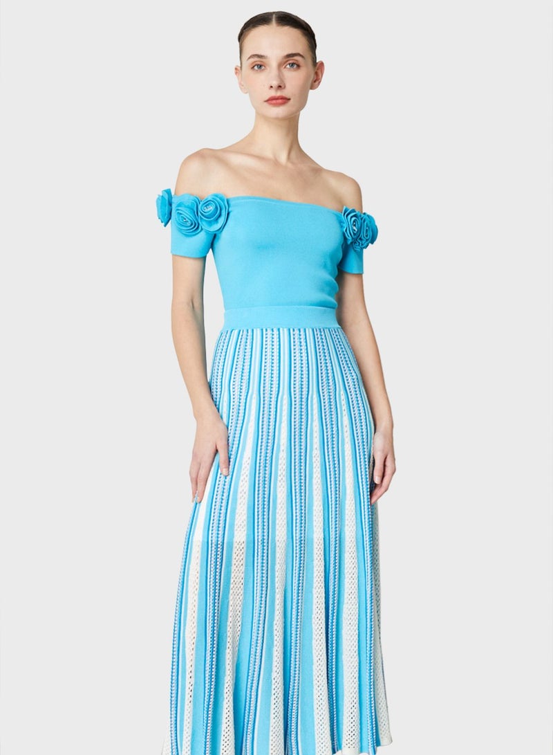 فيمي9 بلوزة بحمالات بتطريز زهري - Image 5