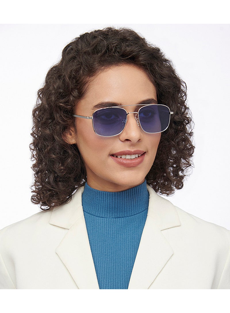 VINCENT CHASE Unisex Unisex Polarized Rectangular Sunglasses - VC S14078 - Lens Size: 53 Mm - Image 4