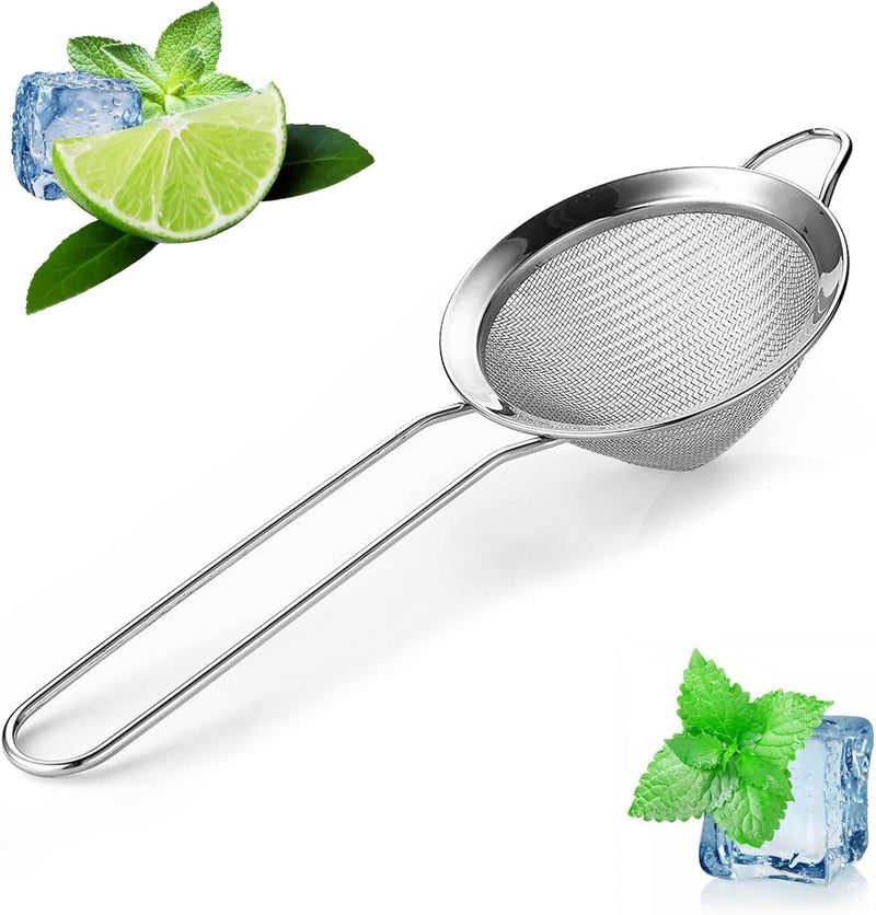 KETAR Fine Mesh Strainer With Handle - 3.3"" Tea Strainers For Loose Tea Leaf Strainer Coffee Strainers Fine Mesh Stainless Steel Tea Strainer - Tea Infuser Stainless Steel Strainer With Handle - Image 1