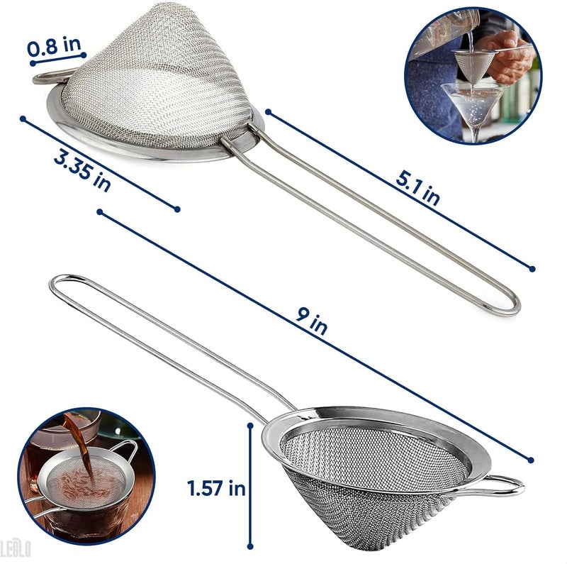 KETAR Fine Mesh Strainer With Handle - 3.3"" Tea Strainers For Loose Tea Leaf Strainer Coffee Strainers Fine Mesh Stainless Steel Tea Strainer - Tea Infuser Stainless Steel Strainer With Handle - Image 2