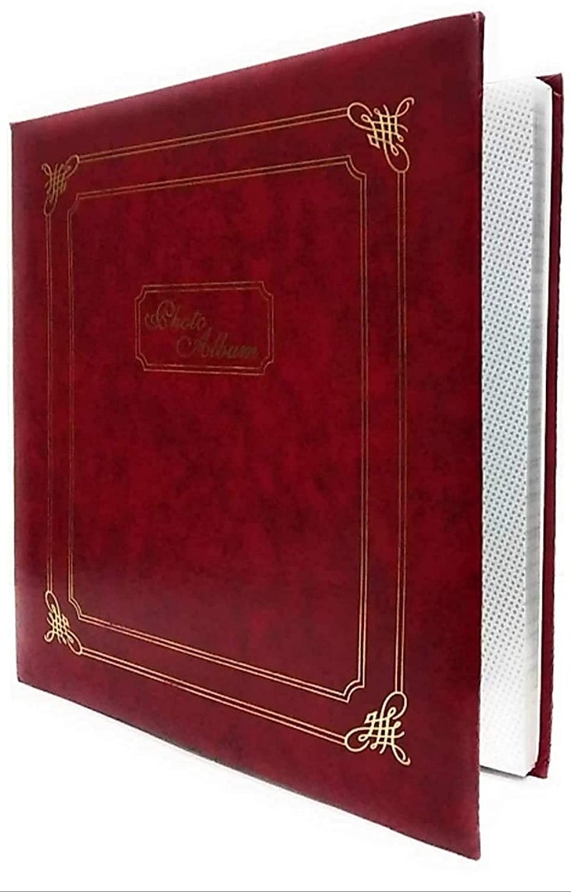 AADINATH Natraj Original Aadinath Natraj Series 200 Pocket 4 X6 Inch Vinyl Leather Photo Album, Medium Red - Image 2