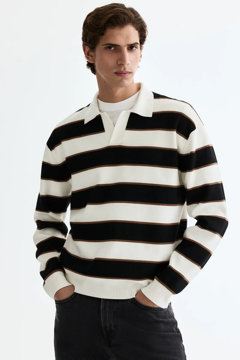 اتش اند ام تي-شيرت بولو بقصة مريحة