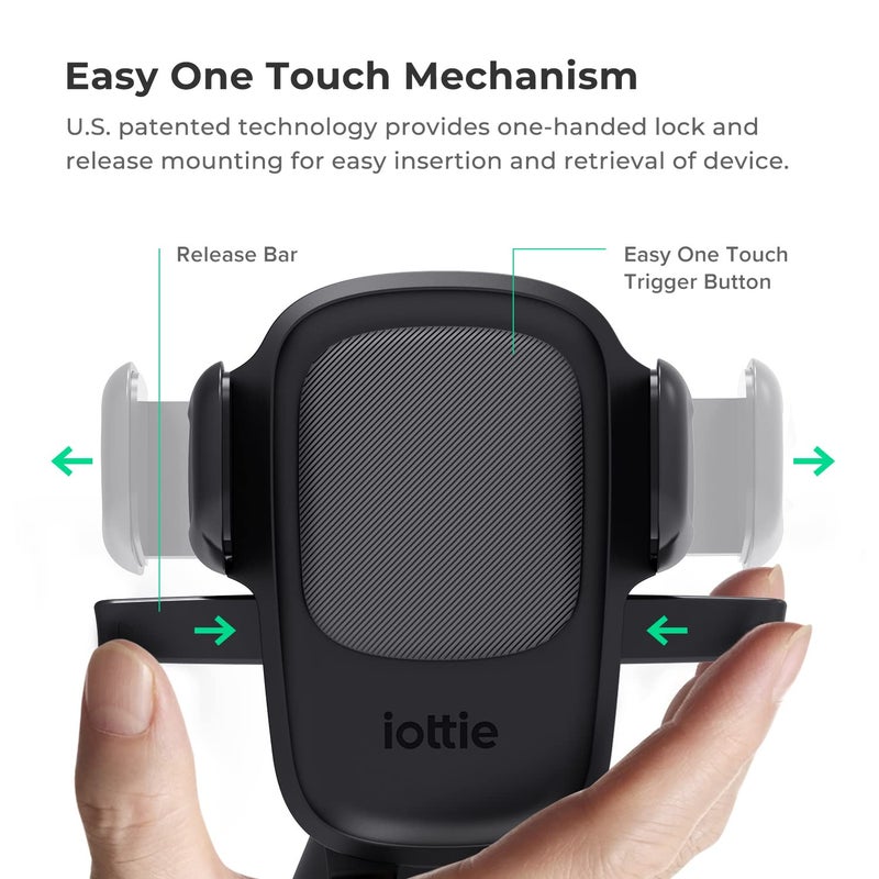iOttie Easy One Touch 5 Air Vent & Flush Mount Combo - Universal Car Mount Phone Holder for iPhone, Google, Samsung, Moto, Huawei, Nokia, LG, and all other Smartphones - Image 2