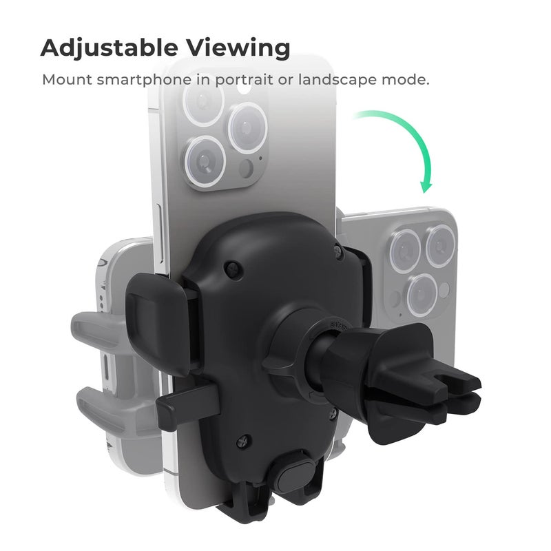 iOttie Easy One Touch 5 Air Vent & Flush Mount Combo - Universal Car Mount Phone Holder for iPhone, Google, Samsung, Moto, Huawei, Nokia, LG, and all other Smartphones - Image 4