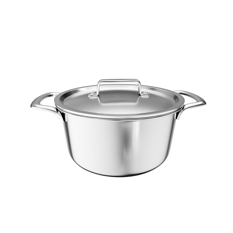 Lifelong LLTPC902 Triply Casserole with Riveted Handle with Stainless Steel Lid 21 litre Capacity 18 cm Diameter Induction Dishwasher and Gas Stove Friendly - Image 1