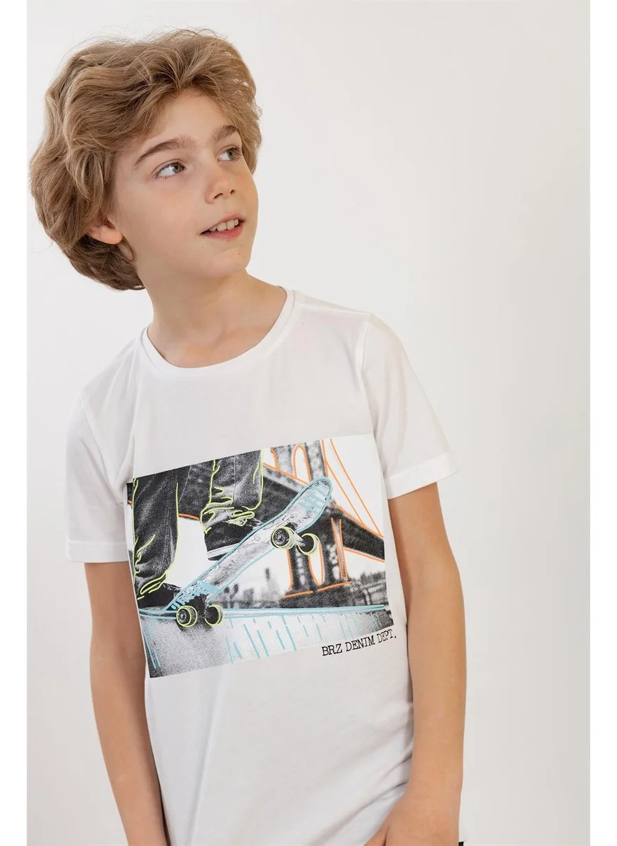 بي ار زد كولكشن Skate Printed Boy T-Shirt