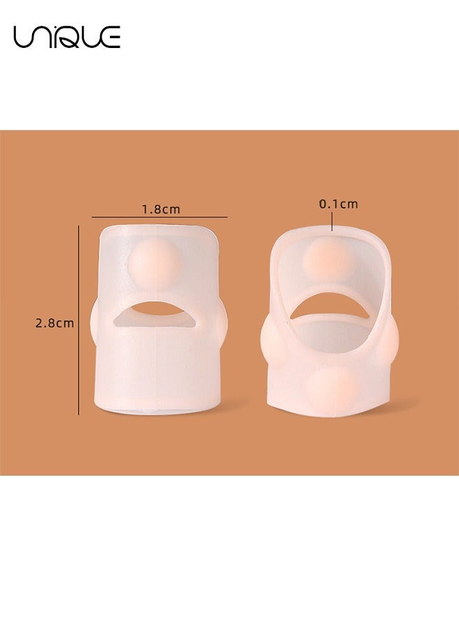 Unique 5 Pairs Elastic Silicone Ingrown Toenail Correction Sleeves Ingrown Toenail Corrector Ingrown Toenail Lifter Big Toe Sleeves Foot Care Toe Protector Paronychia Treatment Pedicure Tool Set  - Image 2
