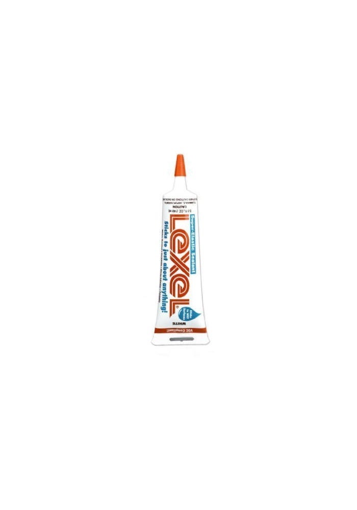 Sashco Lexel Rubber-based Caulk Tube, 5 Ounce, White