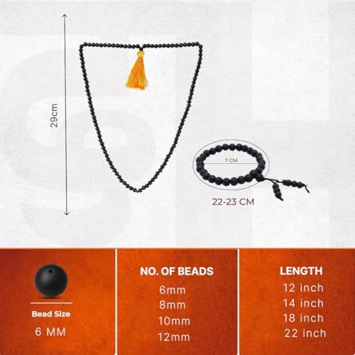 Divine Hindu Karungali Malai Mala 108 Beads & Karungali Bracelet | Combo | Lab Tested | Black Ebony Wood, Traditional Spiritual Set for Pooja, Meditation, Energy, Healing | For Men & Women | 12mm - Image 2