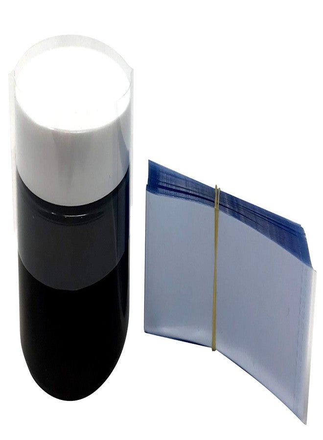 Shrink Perfect شريط انكماش شفاف مثقب من شرينك بيرفكت لبرطمانات طويلة سعة 8 أونصة، وبرطمانات قصيرة سعة 4 أونصة، وبرطمانات ماسون ذات الفتحة العادية، يناسب البرطمانات من 2 1/2 بوصة إلى 2 3/4 بوصة (عبوة من 100 قطعة) - Image 1