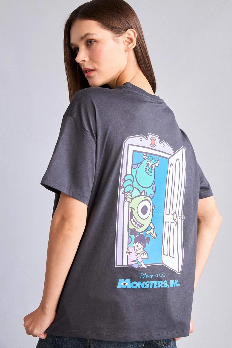 Defacto Disney Monsters Oversize T-Shirt