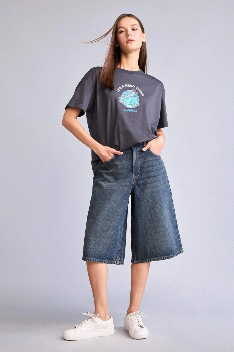 Defacto Disney Monsters Oversize T-Shirt
