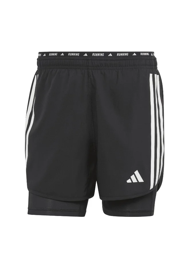 Adidas Adidas Otr E 3S 2In1 S Black Running Shorts For Men Xs