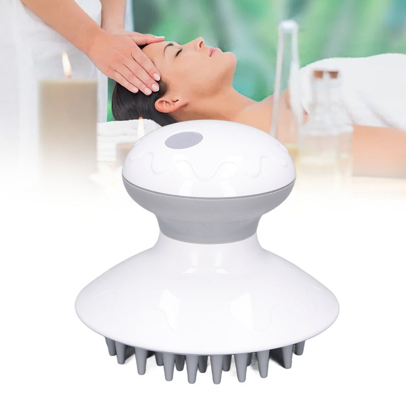 Vibrating Head Massager Rechargeable Kneading Waterproof Multi Functional Electronic Scalp Massager for Sleeping - Image 4
