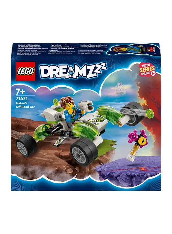 LEGO 71471 Dreamzzz Mateo’S Off-Road Car Toy With Hero Figures, Kids' Vehicle Building Set Becomes A Dune Buggy Or Quadcopter, Gift For Boys And Girls Aged 7 And Over (94 Pieces)