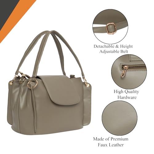 ADISA Shoulder Handbag for Women - Stylish Crossbody Bag with Sling Belt, Ladies' Purse with Top Zipper Closure, Gift for Women and Girls (AD4055) - Image 3