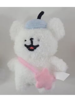 Miniso Take a journey with this 5-inch Maltese plush pendant featuring a tour theme. 