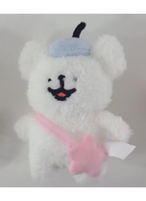 Take a journey with this 5-inch Maltese plush pendant featuring a tour theme.