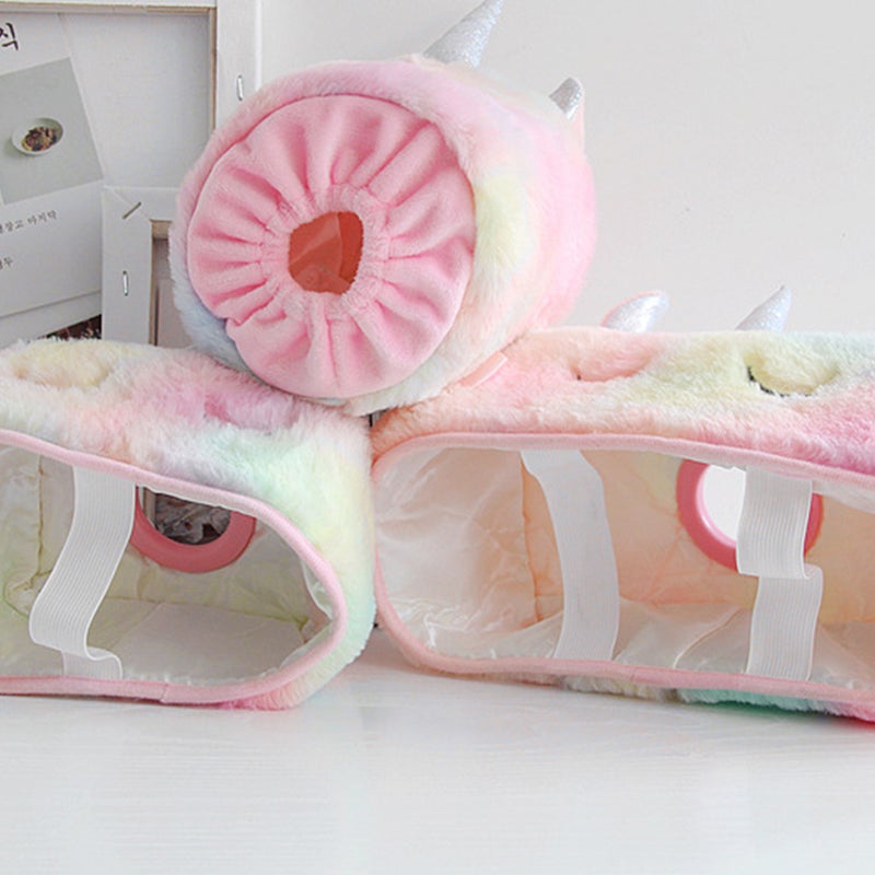 1PC Round Plush Tissue Box Paper Holder Tissue Container for Home Hotel Restaurant - Image 2