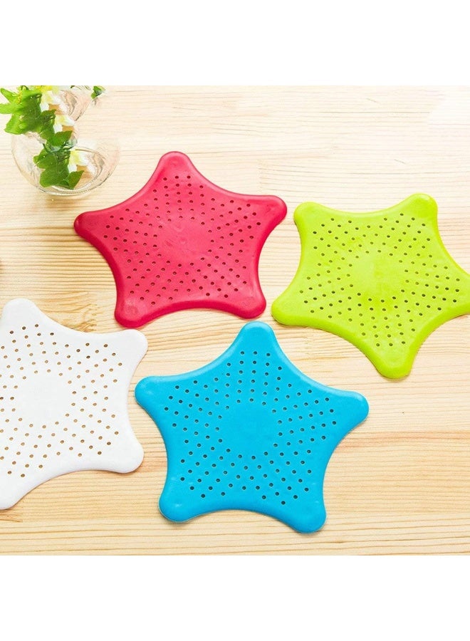 FahionswanAE Creative 5-Pointed Star Sink Anti-Clogging Floor Drain Sewer Filter Starfish Star Silicone Floor Drain - Image 2