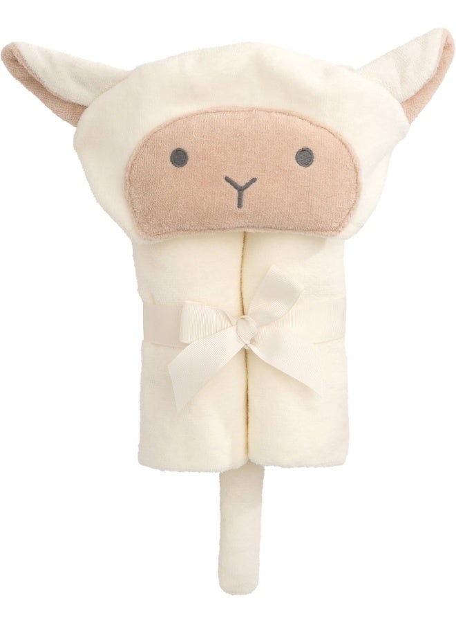 Elegant Baby 100 Cotton Bath Wrap, One Size, Lambie - Image 1