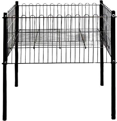 Gri Dekor Gray Decor 2 Pieces Black 60X80 cm Professional Portable Campaign Basket, Profile Leg and Multi-Purpose Basket 